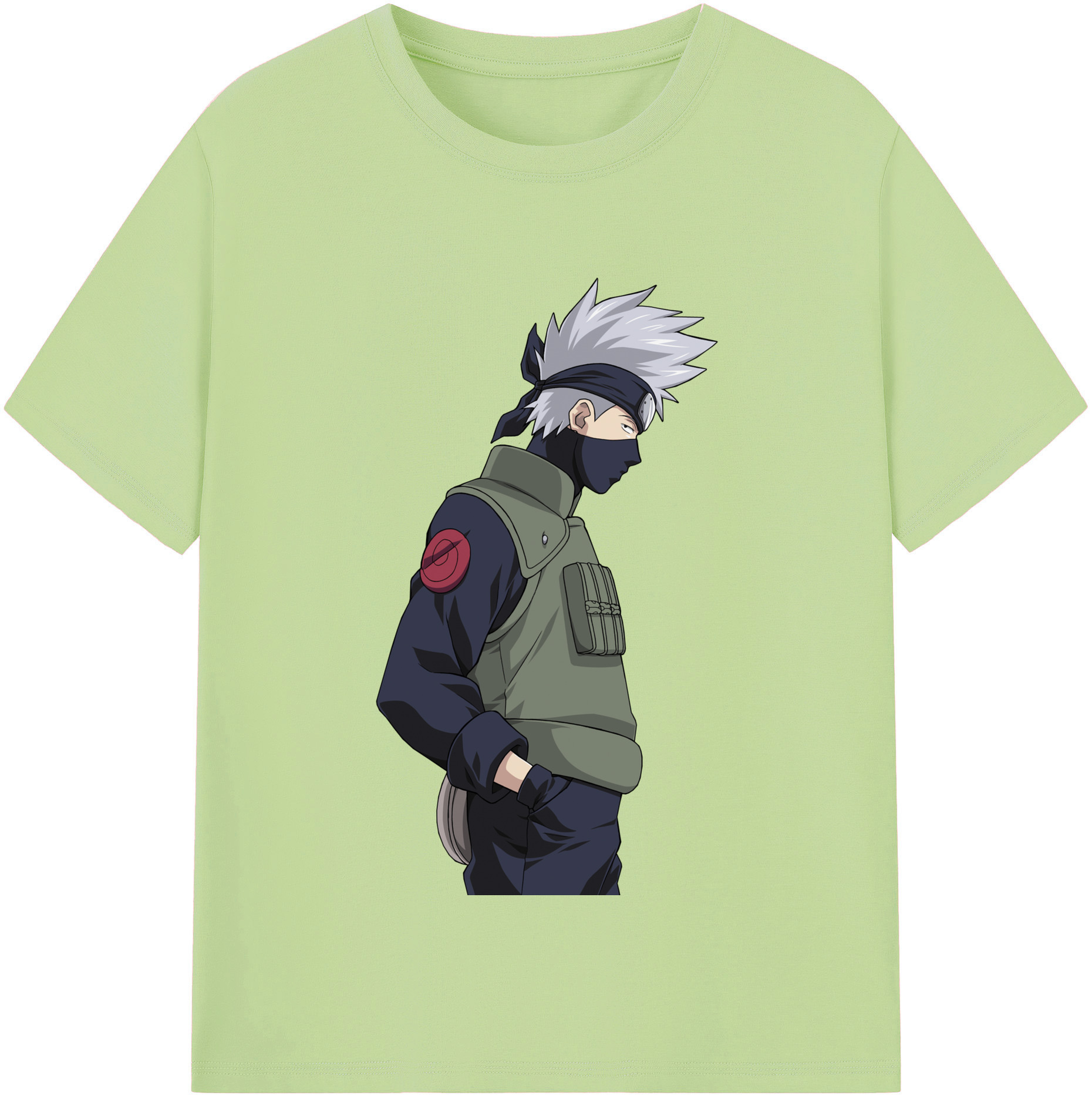 （画像用） NARUTO -ナルト- はたけ カカシ Hatake Kakashi 綿100％半袖Tシャツ（フロントプリント）